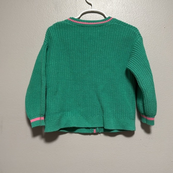 H&M Green Kids Cardigan with Pink Accents - Picture 4 of 4